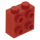 LEGO kocka 1x2×1 2/3 egyik oldalán négy bütyökkel, piros (22885)